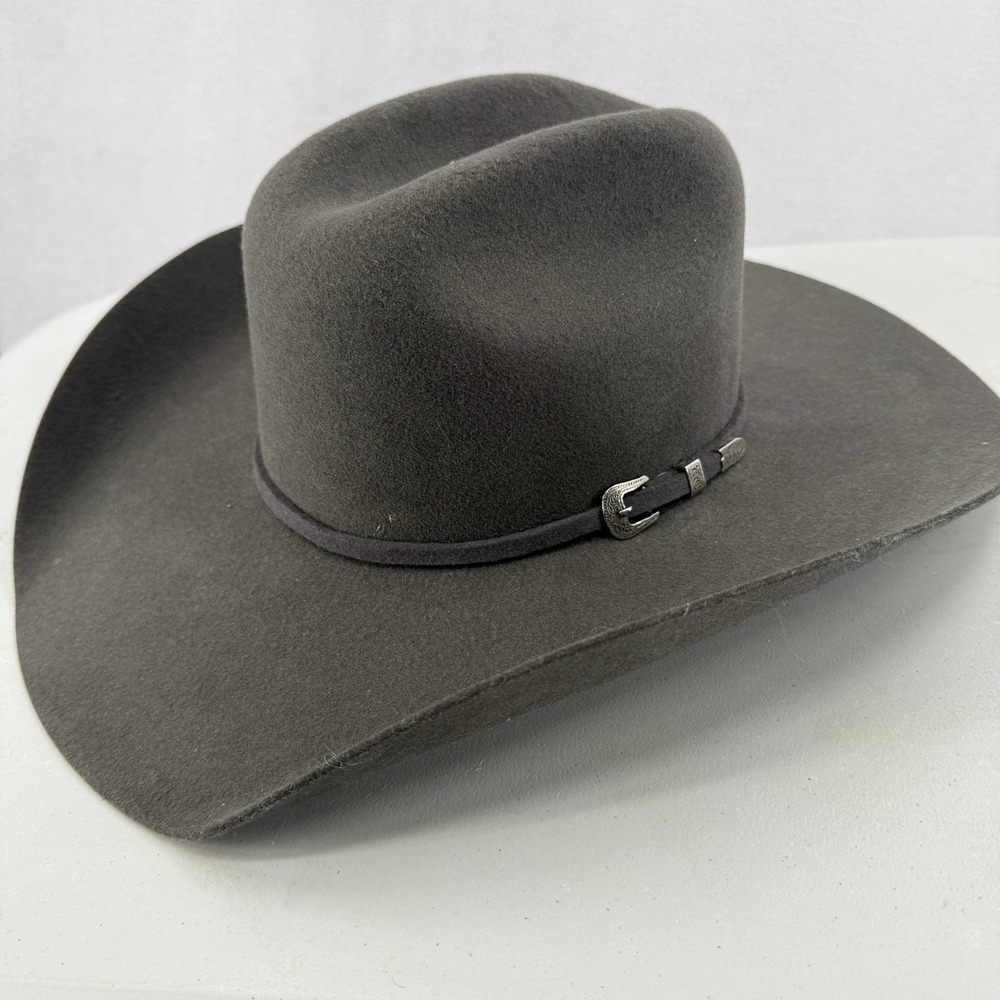 Cody James Cowboy Hat Mens Size 7 Gray XXX 3X Premium Wool Western Buckle Band